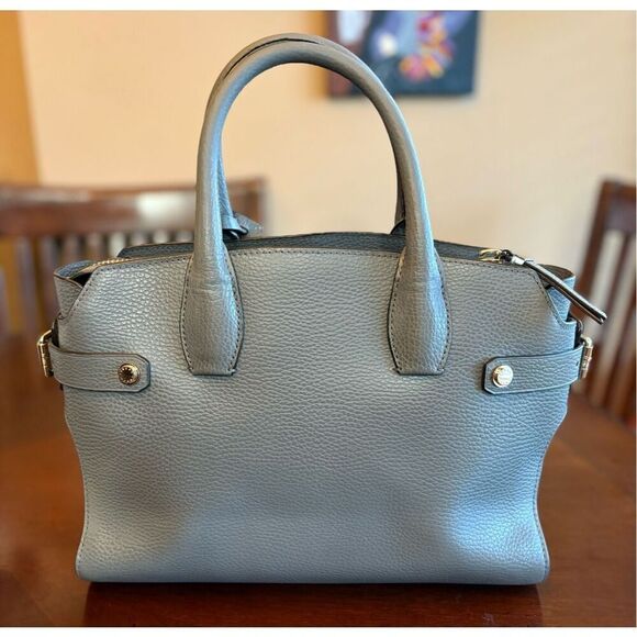 HENRI BENDEL - Carlyle Leather Satchel Tote in Grey. New HB Dust Bag Included - Picture 3 of 16